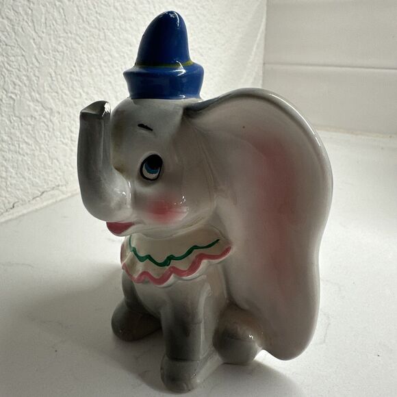 Vintage Walt Disney Porcelain Dumbo Figurine Gift Baby Room Decor - Picture 2 of 14